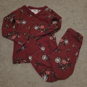 Hanna Andersson Floral Pajamas 3t